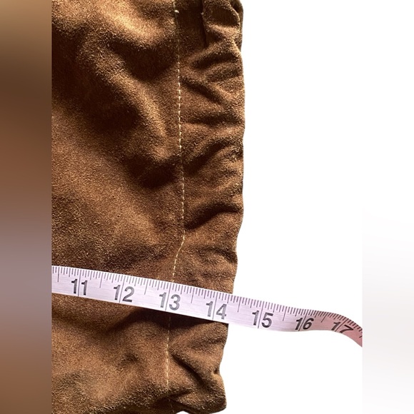 Leather/Suede Drawstring Bag - Picture 7 of 10